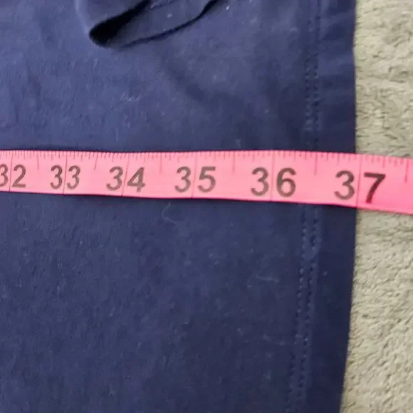 Dip casual dress short sleeve solid blue sz L - Picture 7 of 8